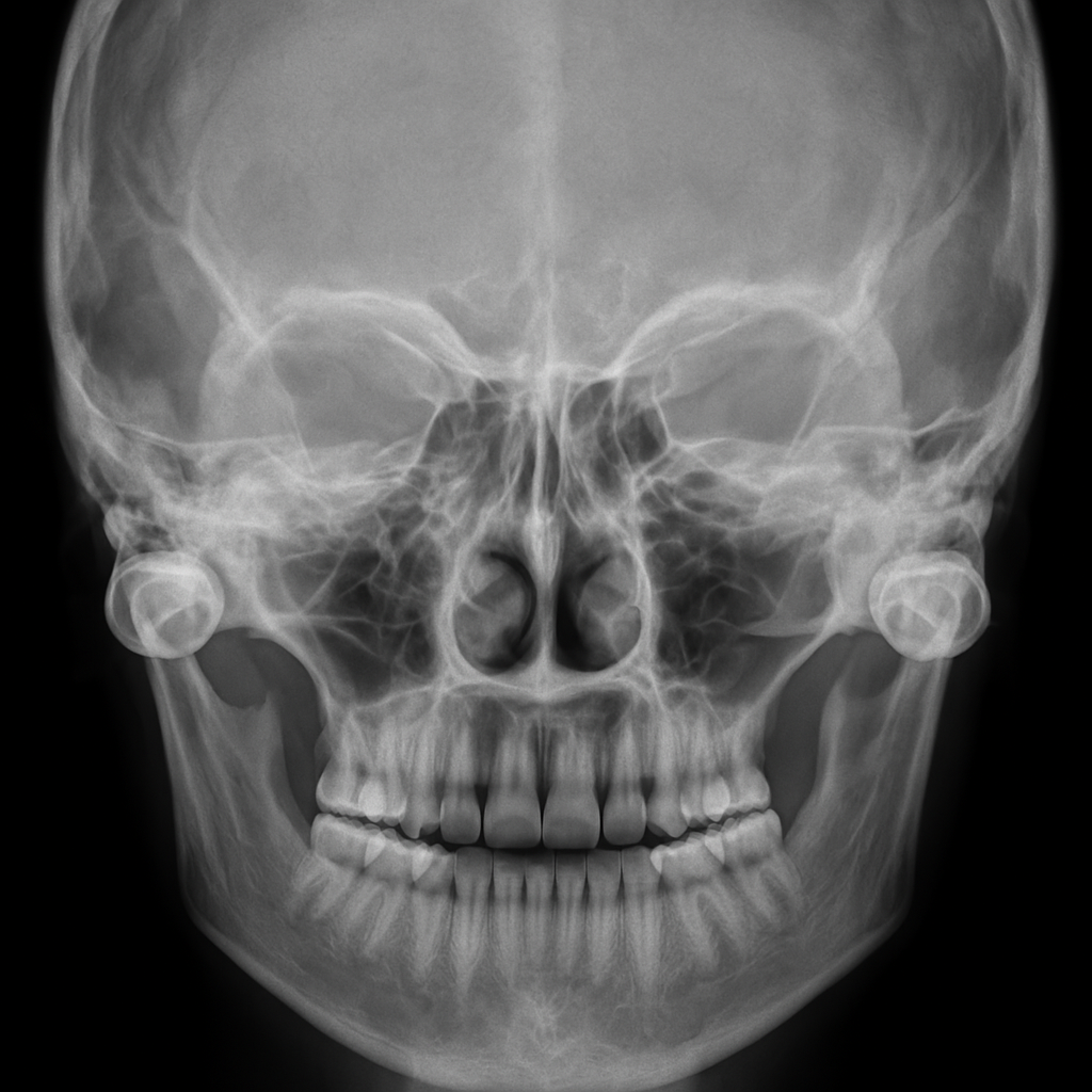 Toma de una radiografía de ATM