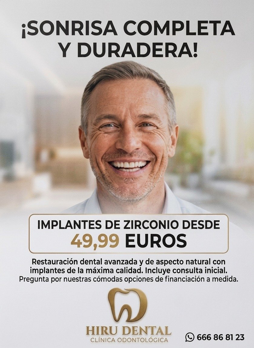 Promoción implantes verano - Implantes de zirconio desde 49,99 euros